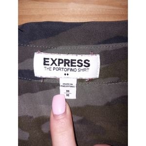 The Portofini Shirt by Express Camo🍀Button Down Blouse